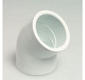 White Elbow 45° 1 1/2"